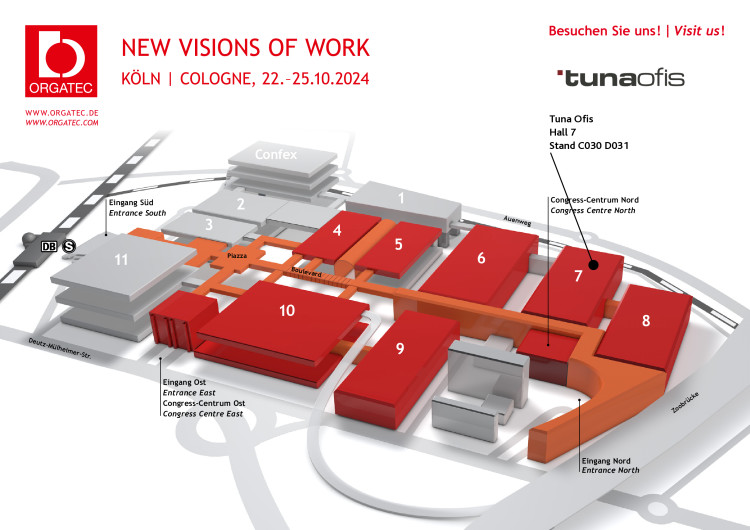 Tuna Ofis&#44; 22-25 Ekim tarihleri arasında Orgatec 2024 Fuarı&#39;nda Olacak